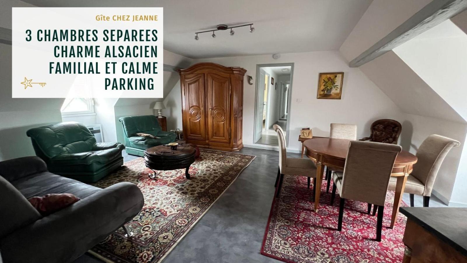 Gite Jeanne Familial - Calme - Parking Ebersheim Eksteriør billede